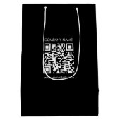 Maak direct een QR-code Moderne, eenvoudige opmaak Medium Cadeauzakje (Achterkant)