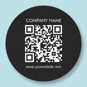 Maak direct een QR-code Moderne, eenvoudige opmaak Ronde Sticker