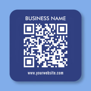 Maak direct een QR-code Moderne, eenvoudige vormge Vierkante Sticker