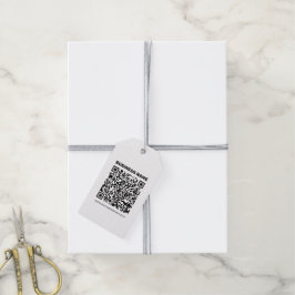 Maak direct een QR-code voor elk websiteadres Cadeaulabel