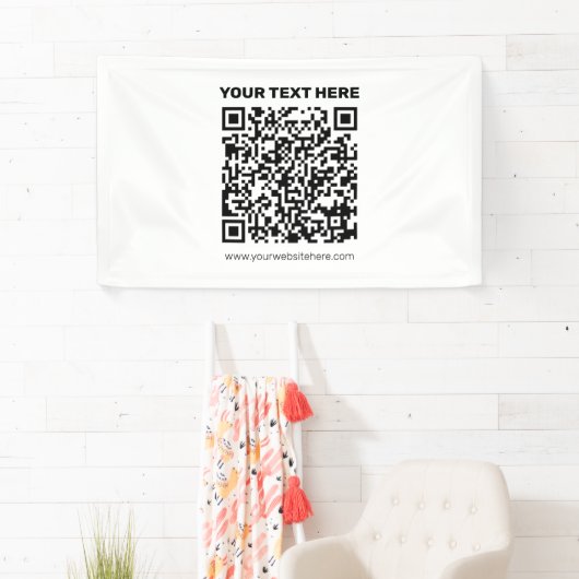 Maak direct een QR-code voor elk websiteadres Spandoek (Insitu)