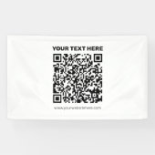 Maak direct een QR-code voor elk websiteadres Spandoek (Horizontaal)