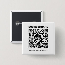 Maak direct een QR-code voor elk websiteadres Vierkante Button 5,1 Cm