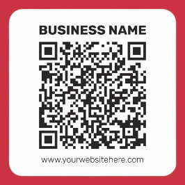 Maak direct een QR-code voor elk websiteadres Vierkante Sticker