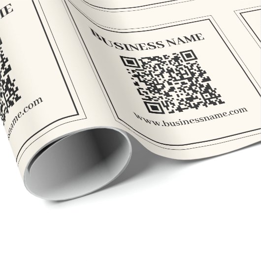 Maak direct een scanbare QR-code voor Bedrijven Cadeaupapier (Rol Hoek)