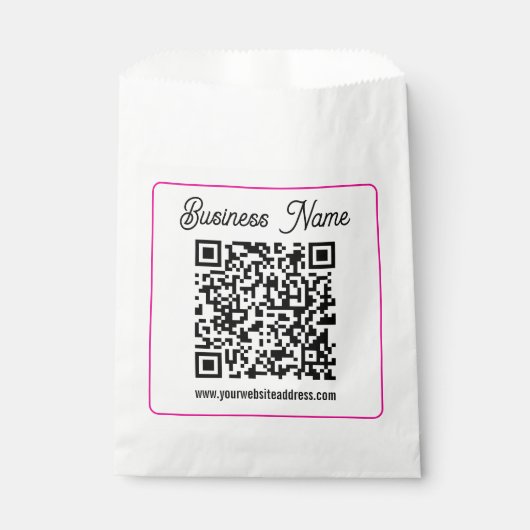 Maak direct een scanbare QR-code voor uw bedrijf Bedankzakje (Voorkant)