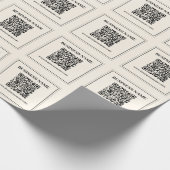 Maak direct een scanbare QR-code voor uw bedrijf Cadeaupapier (Hoek)