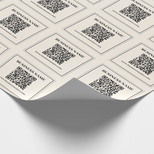 Maak direct een scanbare QR-code voor uw bedrijf Cadeaupapier (Hoek)