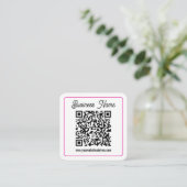 Maak direct een scanbare QR-code voor uw bedrijf Informatiekaartje (Staand voorkant)