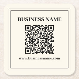 Maak direct een scanbare QR-code voor uw bedrijf Kartonnen Onderzetters
