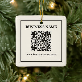 Maak direct een scanbare QR-code voor uw bedrijf Keramisch Ornament