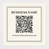Maak direct een scanbare QR-code voor uw bedrijf Labels (Design 1)