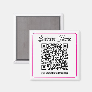 Maak direct een scanbare QR-code voor uw bedrijf Magneet