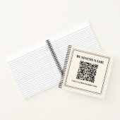 Maak direct een scanbare QR-code voor uw bedrijf Notitieboek (Binnen)