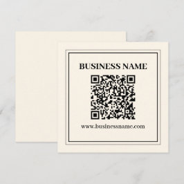 Maak direct een scanbare QR-code voor uw bedrijf Notitiekaartje