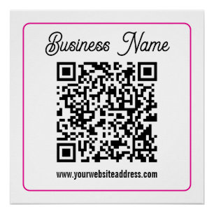 Maak direct een scanbare QR-code voor uw bedrijf Perfect Poster
