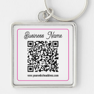 Maak direct een scanbare QR-code voor uw bedrijf Sleutelhanger
