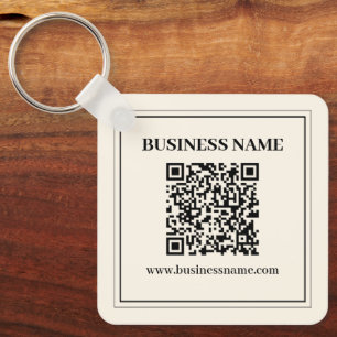 Maak direct een scanbare QR-code voor uw bedrijf Sleutelhanger
