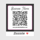 Maak direct een scanbare QR-code voor uw bedrijf Sticker (Vel)