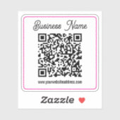 Maak direct een scanbare QR-code voor uw bedrijf Sticker (Vel)