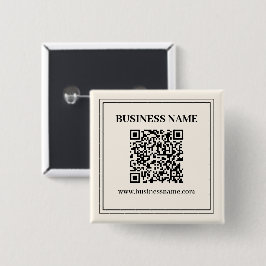 Maak direct een scanbare QR-code voor uw bedrijf Vierkante Button 5,1 Cm