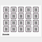 Maak direct een scanbare QR-code voor uw bedrijf Vierkante Sticker (Vel)