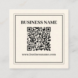 Maak direct een scanbare QR-code voor uw bedrijf Vierkante Visitekaartje