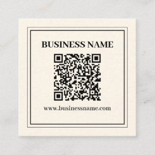 Maak direct een scanbare QR-code voor uw bedrijf Vierkante Visitekaartje
