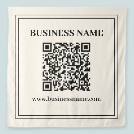 Maak direct een scanbare QR-code voor uw bedrijf Wandkleed