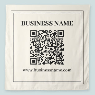 Maak direct een scanbare QR-code voor zakelijk geb Wandkleed