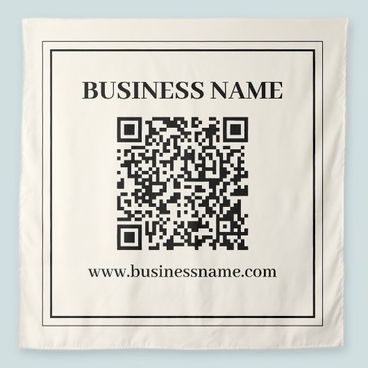 Maak direct een scanbare QR-code voor zakelijk geb Wandkleed