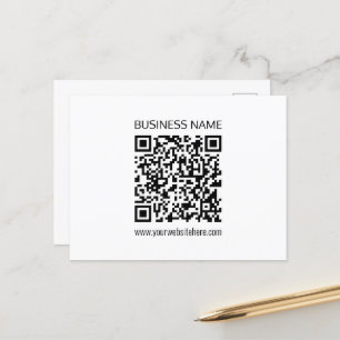 Maak direct een zakelijke QR-code met bewerkbare t Briefkaart
