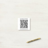 Maak direct een zakelijke QR-code met bewerkbare t Post-it® Notes (Op bureau)