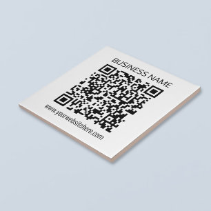 Maak direct een zakelijke QR-code met bewerkbare t Tegeltje