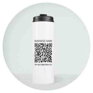 Maak direct een zakelijke QR-code met bewerkbare t Thermosbeker