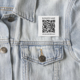 Maak direct een zakelijke QR-code met bewerkbare t Vierkante Button 5,1 Cm