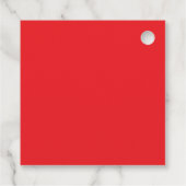 Maak direct je eigen QR-code | Bewerkbare rood Bedankjes Labels (Achterkant)