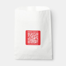 Maak direct je eigen QR-code | Bewerkbare rood Bedankzakje