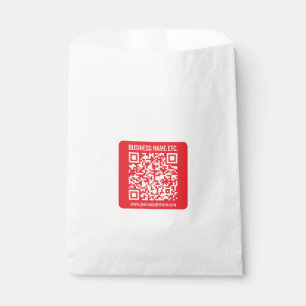 Maak direct je eigen QR-code Bewerkbare rood Bedankzakje