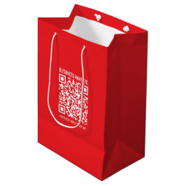 Maak direct je eigen QR-code | Bewerkbare rood Medium Cadeauzakje