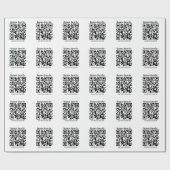 Maak direct QR-code en naam met tegelpatroon Cadeaupapier (Vlak)
