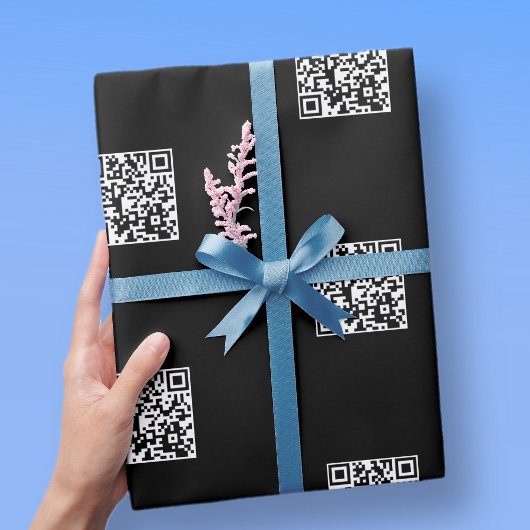 Maak direct QR-code met tegelpatroon Cadeaupapier