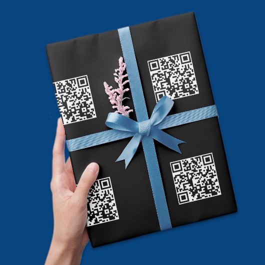 Maak direct uw eigen QR-code met tegelpatroon Cadeaupapier
