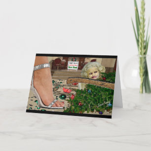 Maak dit Mess schoon!  kerstkaart Feestdagen Kaart