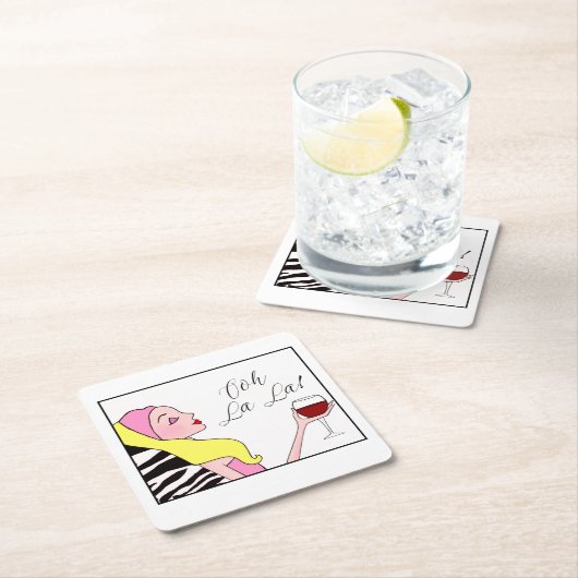 "Maak Diva tijd, dames!" Kartonnen Onderzetters (Insitu)