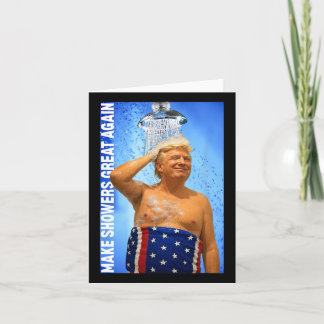 Maak douches weer geweldig Trump wassen haar grapp Kaart