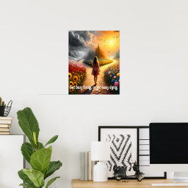 Maak druk leven of maak druk sterven offerte poster