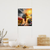 Maak druk leven of maak druk sterven offerte poster (Keuken)