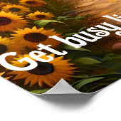 Maak druk leven of maak druk sterven offerte poster (Hoek)