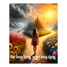 Maak druk leven of maak druk sterven offerte